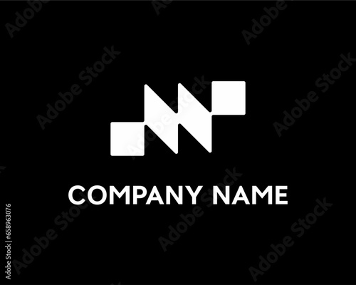 The letter M logo is simple and modern. Very suitable for companies operating in the technology sector.