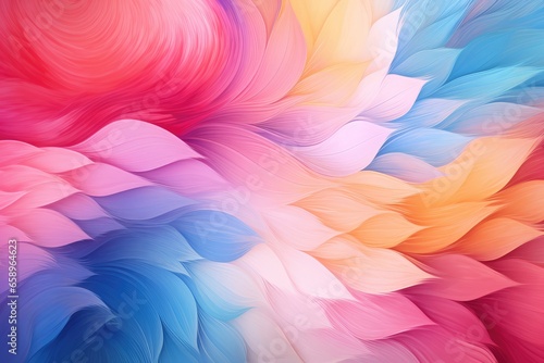 abstract background with smooth lines in pink, blue and yellow colors. Abstract background for National Cotton Candy Day