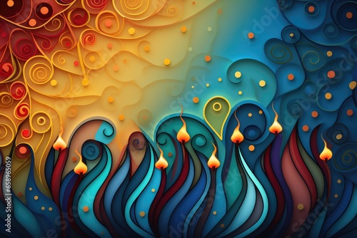 Abstract background for Chanukah
