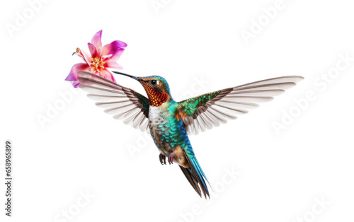 Hummingbird Elegance on transparent background