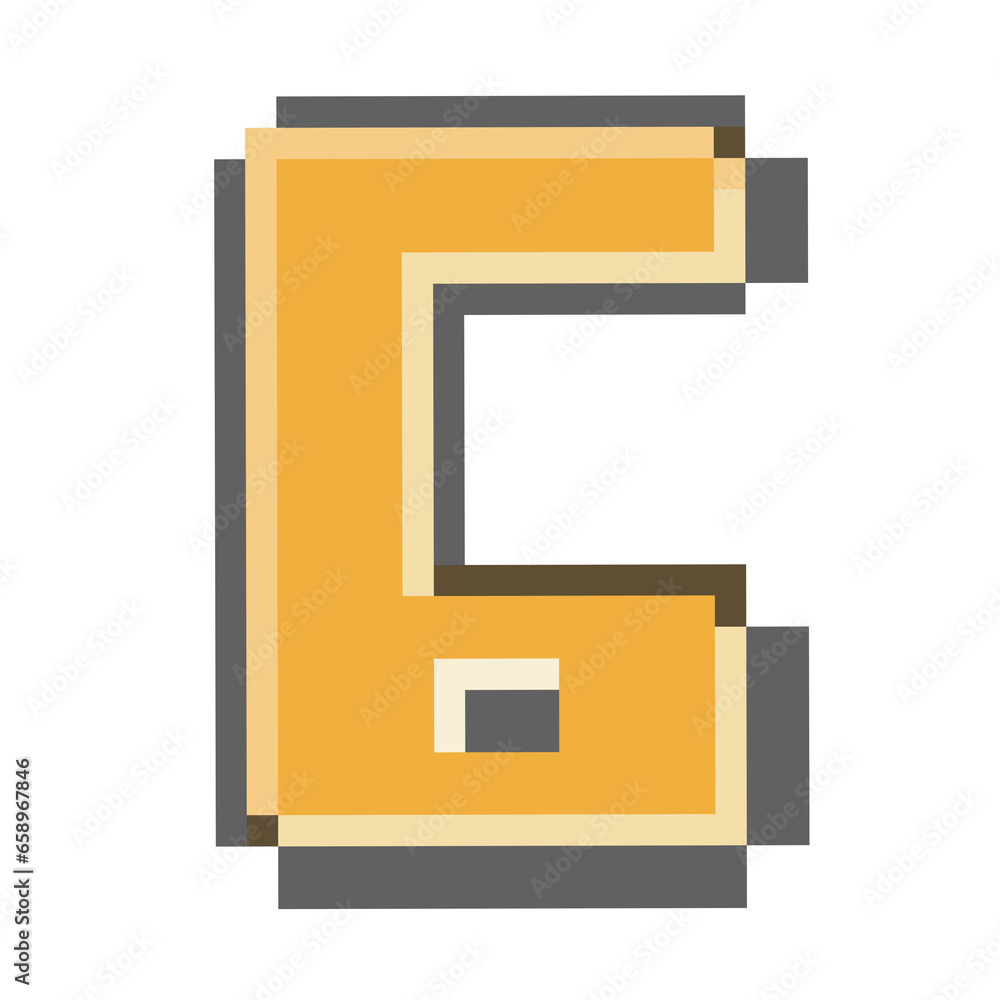 Pixelated Number Pixelated Number