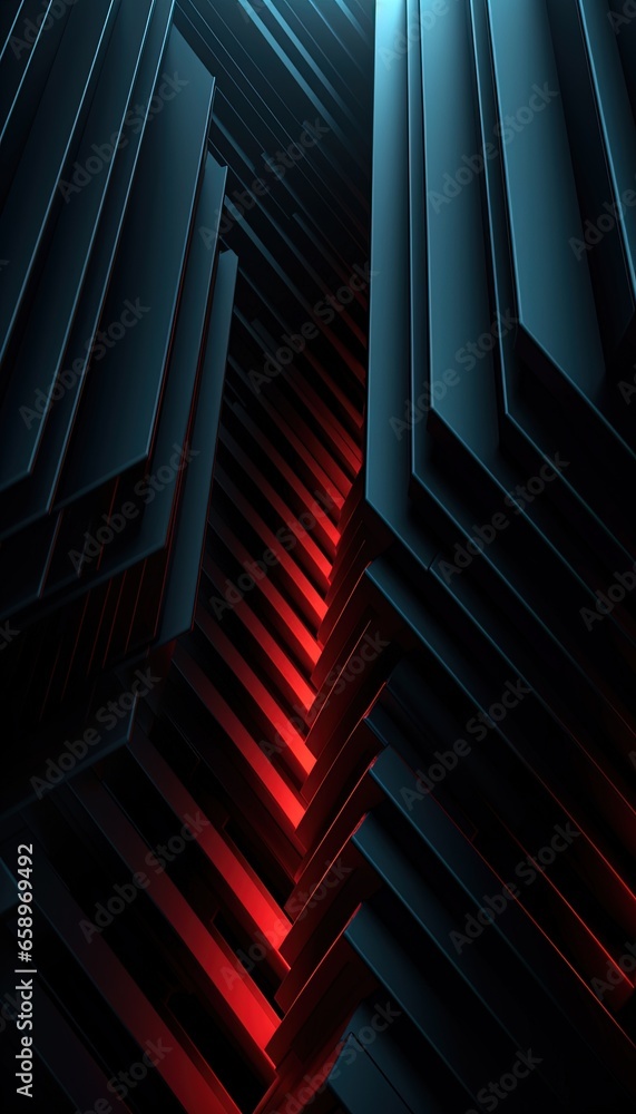 Fototapeta premium dark black geometric background