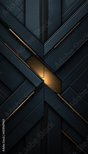 dark black and gold geometric background