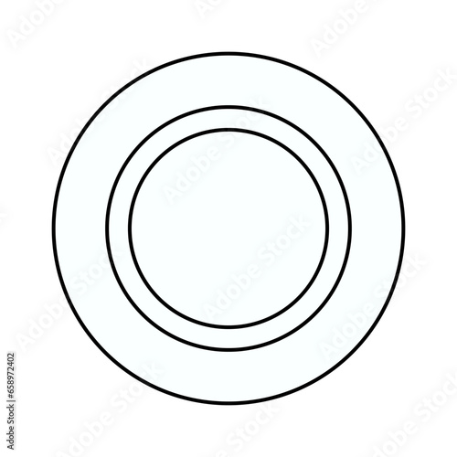 Plate Icon For Logo And More