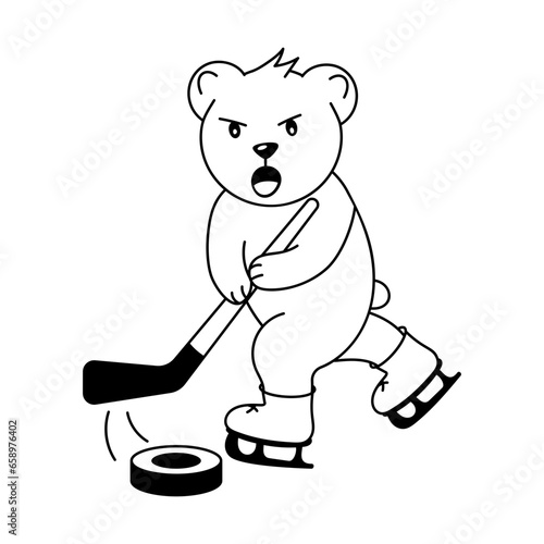 Canvas Print Ice Hockey