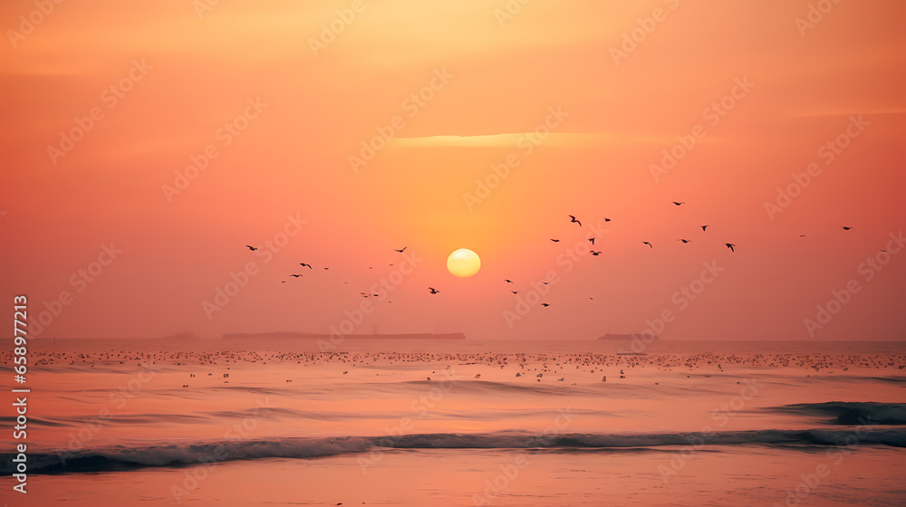 Generative AI, Captivating East Sea Sunset Photography Generative AI, Captivating East Sea Sunset Photography