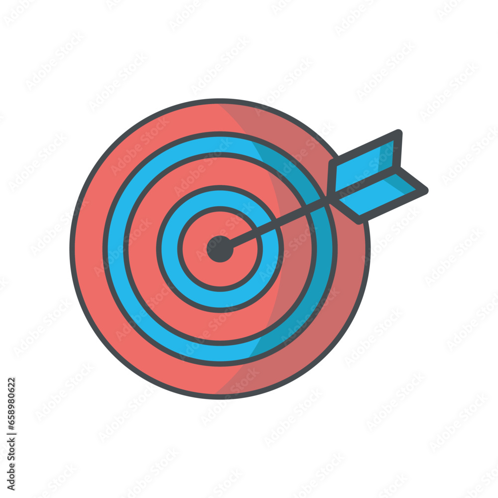 Target icon vector on trendy design