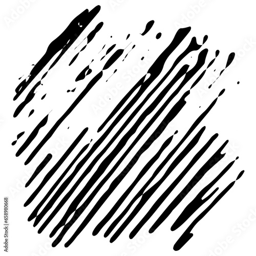 Grunge Hand Drawn Paint Stroke. Brush Scribble Vector Illustration. Vector Grunge Paint Brush. Vector Logo Design Template. Black Grunge Shapes.