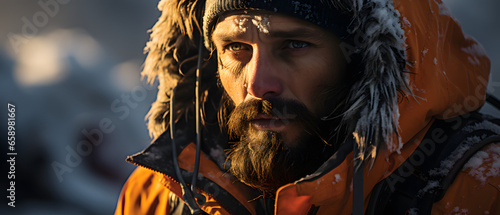 a climber on everest summit 