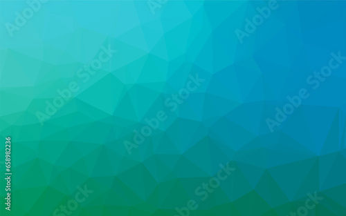 Light Blue, Green vector polygon abstract background. Modern geometrical abstract illustration with gradient. Textured pattern for background.