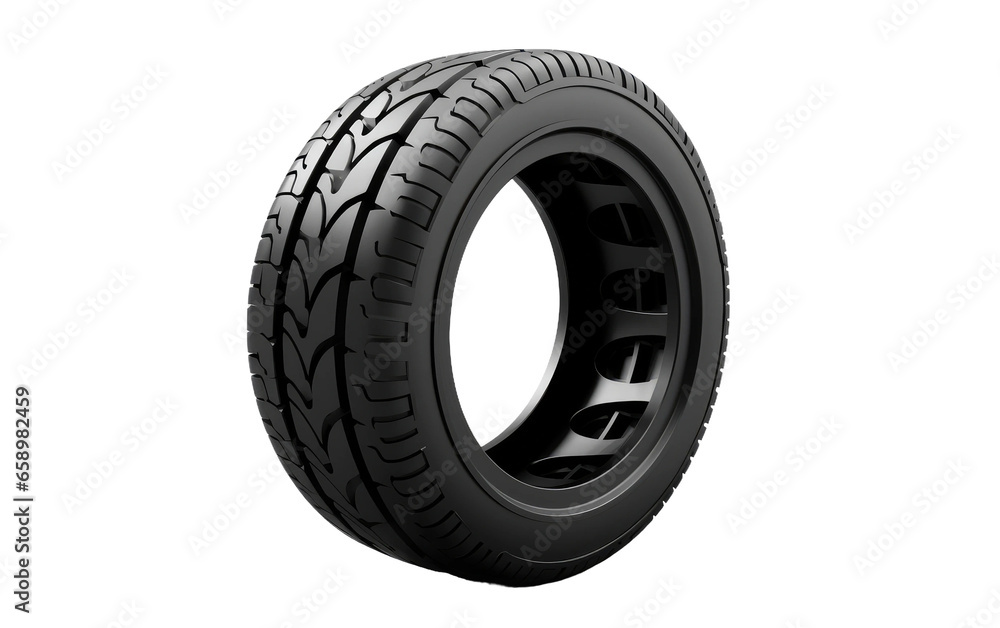 Specialized Electric Car Tire Upgrade on isolated background