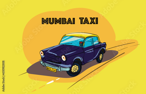 Mumbai people and culture illustration vectors