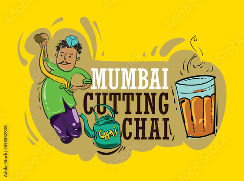 Mumbai people street tea-selling people