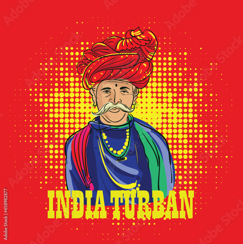 Rajasthan People and culture vector illustration