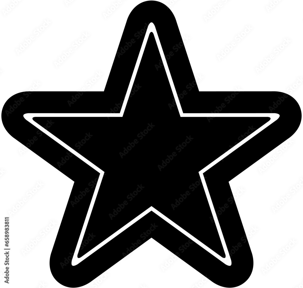 Obraz premium Star vector icons. Set of star symbols isolated. Vector file 