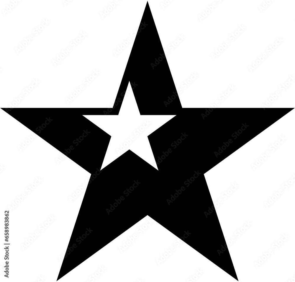 Fototapeta premium Star vector icons. Set of star symbols isolated. Vector file 