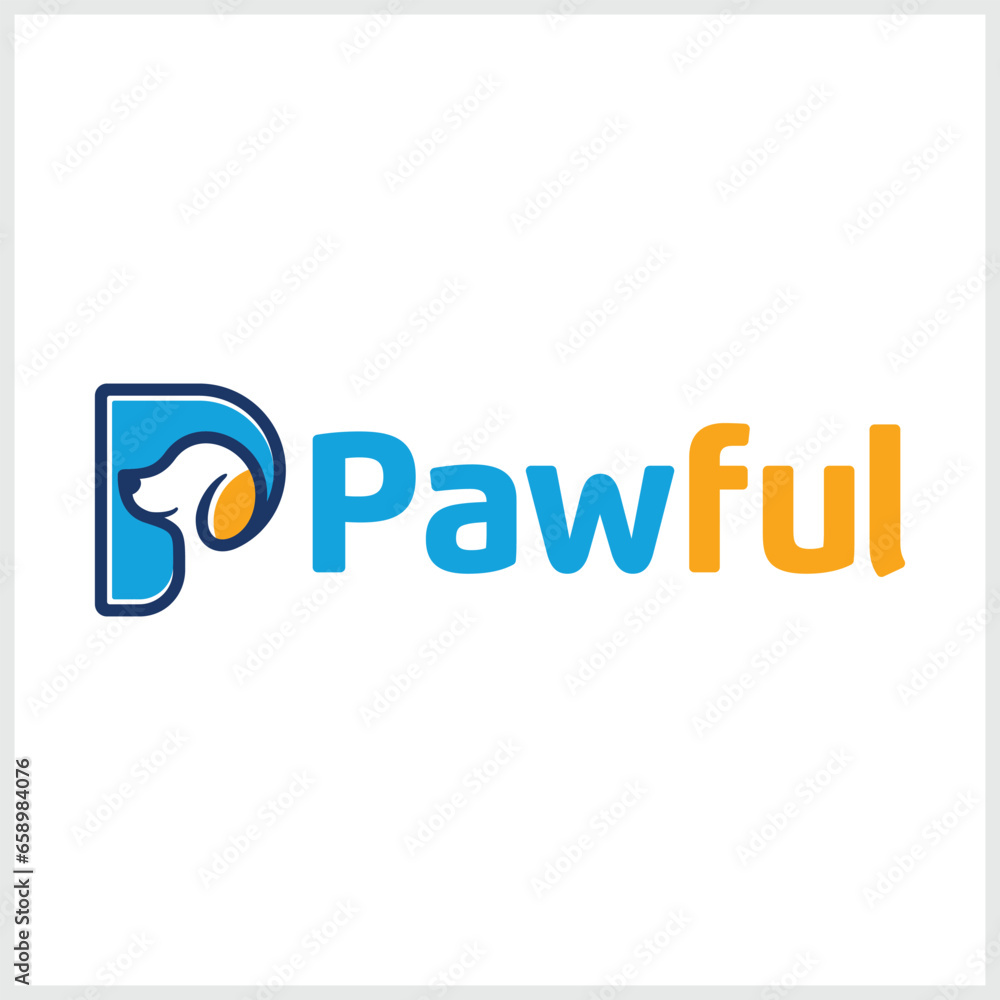 Vector pet shop logo full of modern minimalist concept Vector pet shop logo full of modern minimalist concept
