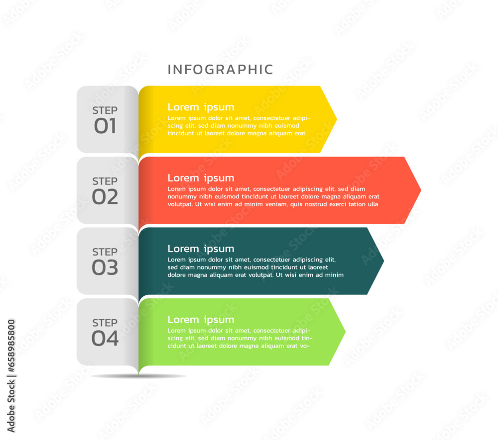 Vector business infographic visualization template Vector business infographic visualization template