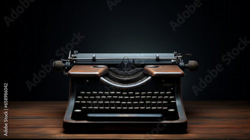 An old-fashioned typewriter 