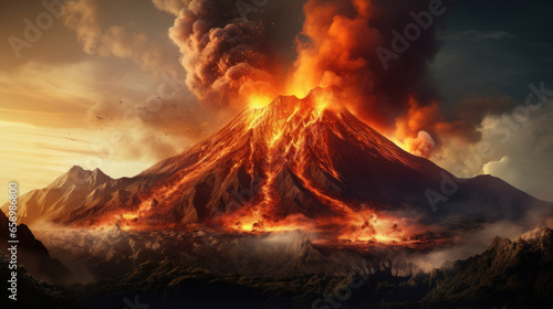 Volcanic eruption