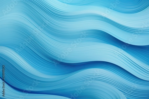 Naklejka Abstract blue wavy background. Vector illustration for your graphic design, Blue background texture, wavy sea color pattern, AI Generated