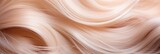 Blond hair wavy background banner, trendy color of the year 2024 peach fuzz