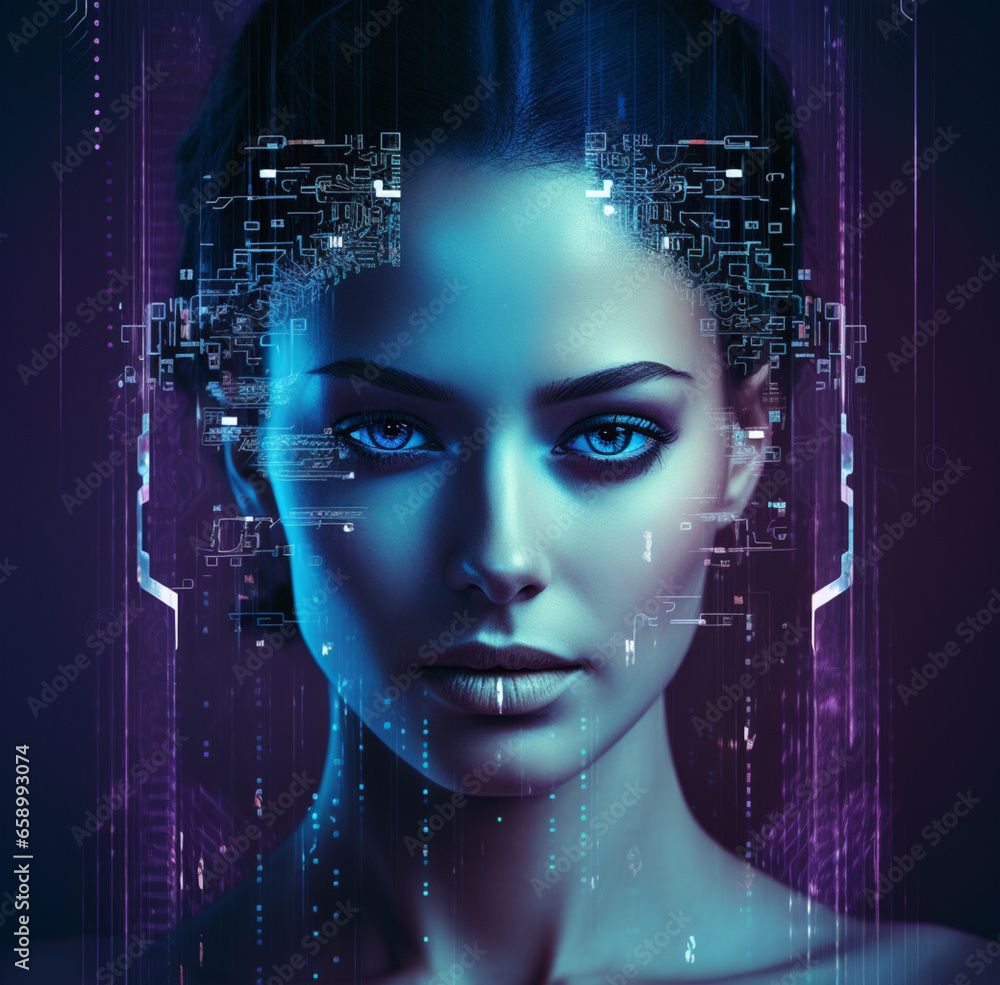 artificial intelligence business technology tech ai female robot artificial intelligence business technology tech ai female robot