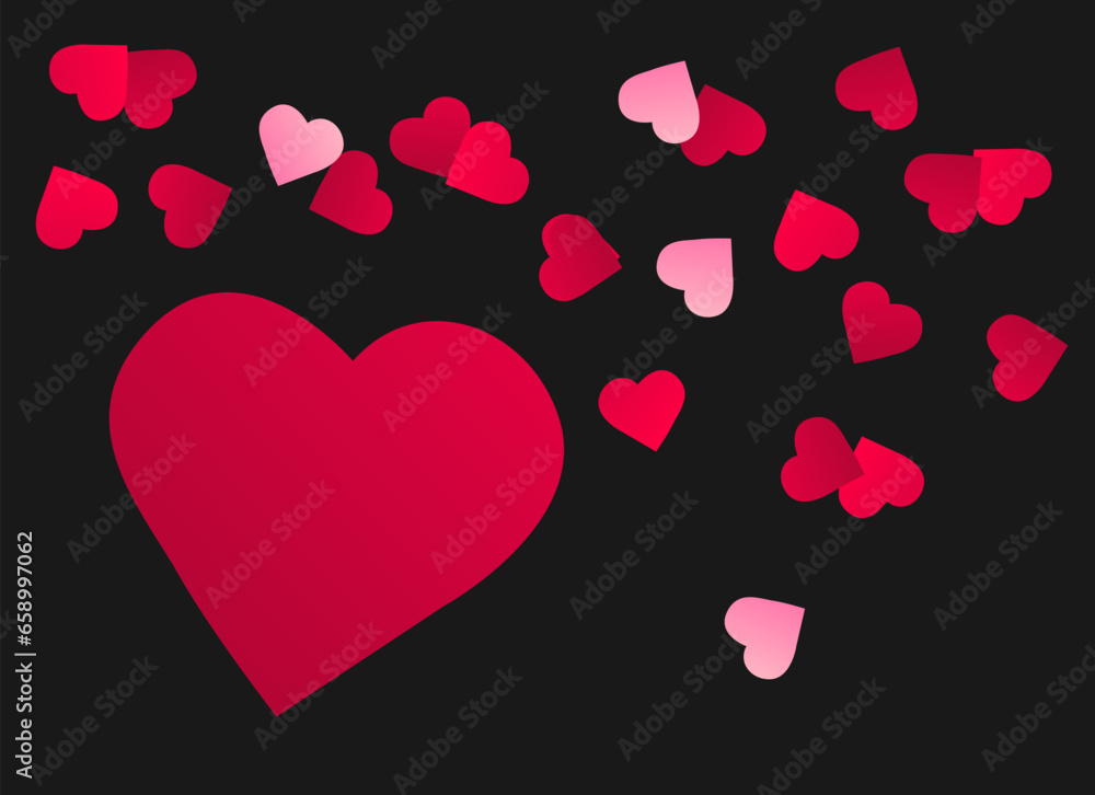 I love you valentine's day banner and print ready design vector designs element illustrator and corel draw format eps