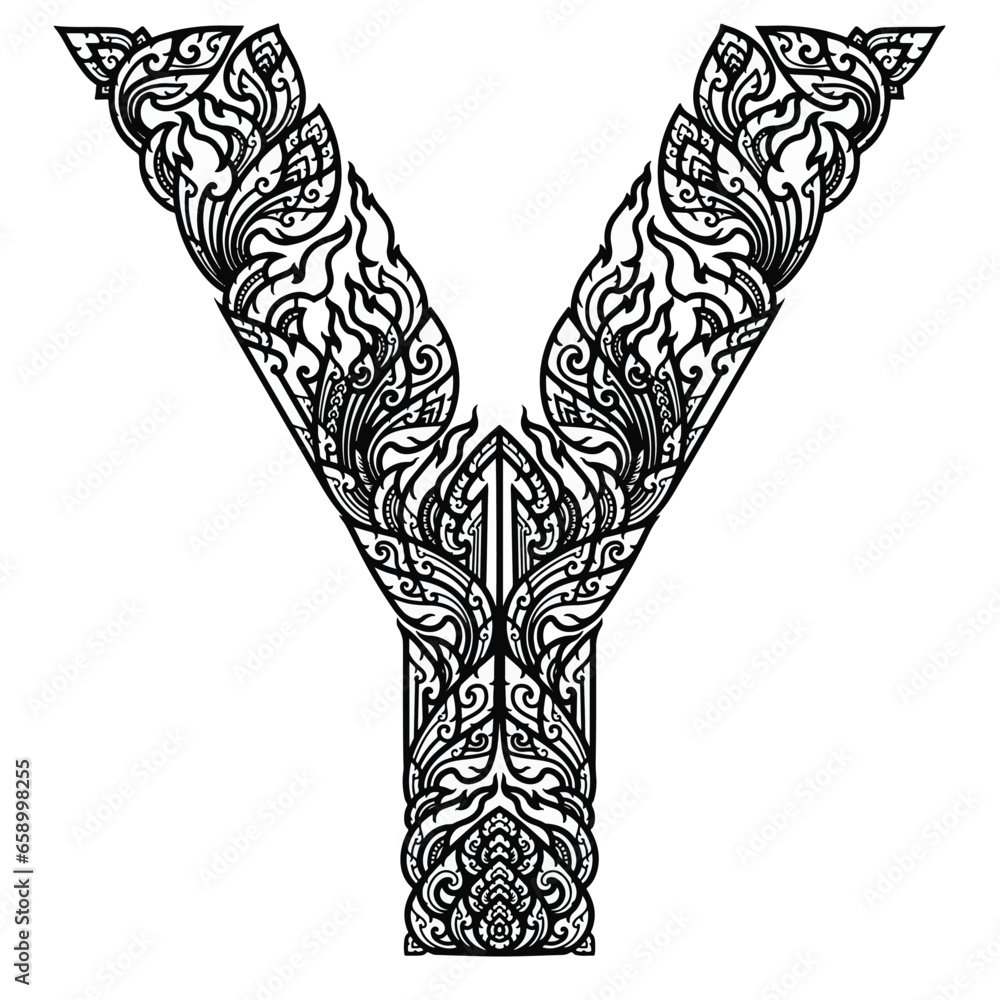 Fototapeta premium Y capital letter