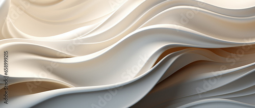 White muscular fiber. Abstract 3D Geometrical background