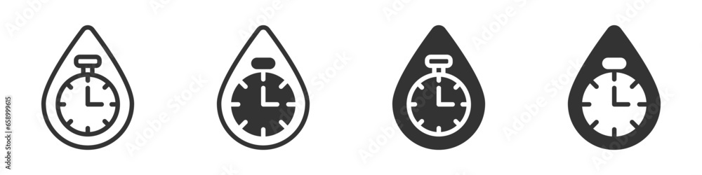 Quick drying icon set. Vector illustration Quick drying icon set. Vector illustration