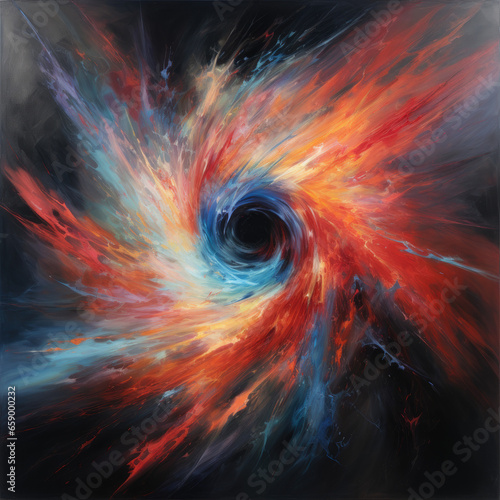 energy vortex cosmos swirl - by generative ai