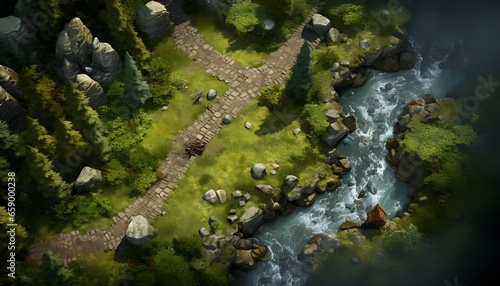 top down fantasy rpg map
