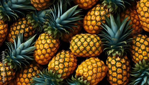 close up of pineapple © thiraphon