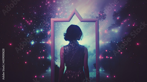 cosmic door to conciousness spiritual journey - by generative ai