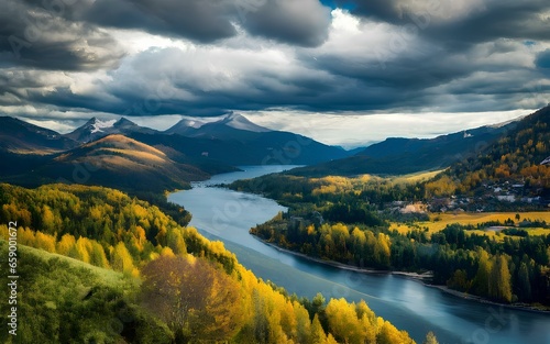 river in the mountains
