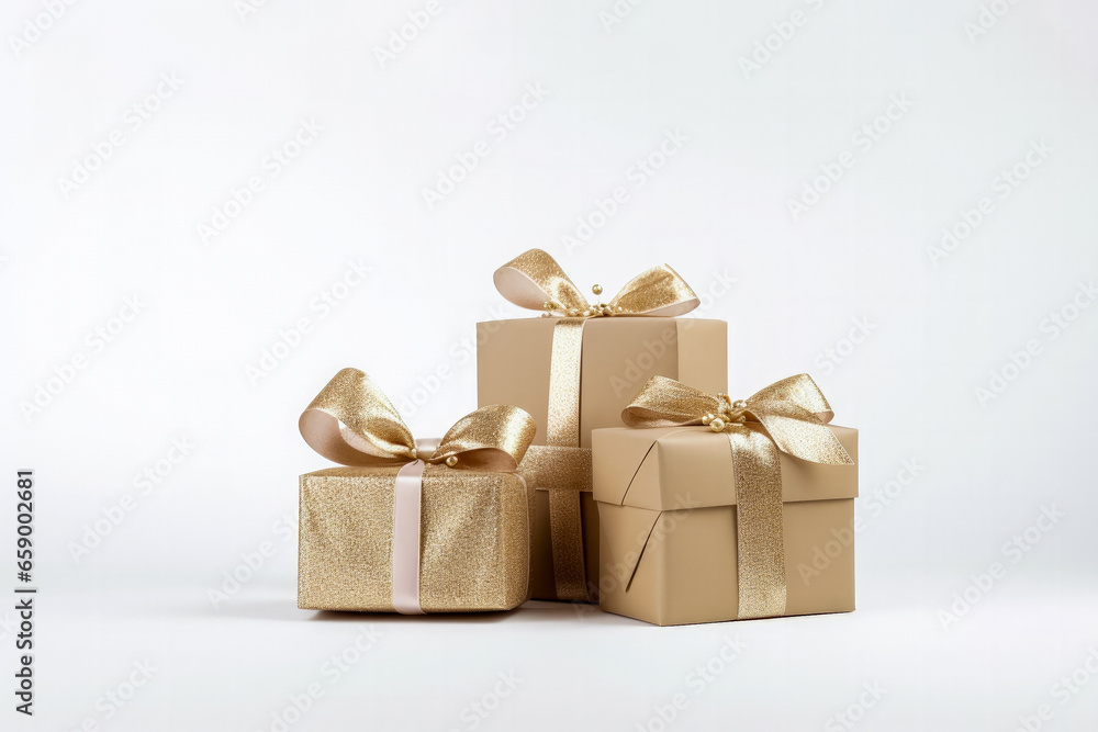 Simple yet elegant womens Christmas gifts minimalist style isolated on a white background Simple yet elegant womens Christmas gifts minimalist style isolated on a white background