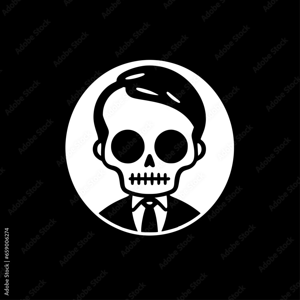 Skeleton | Black and White Vector illustration Skeleton | Black and White Vector illustration