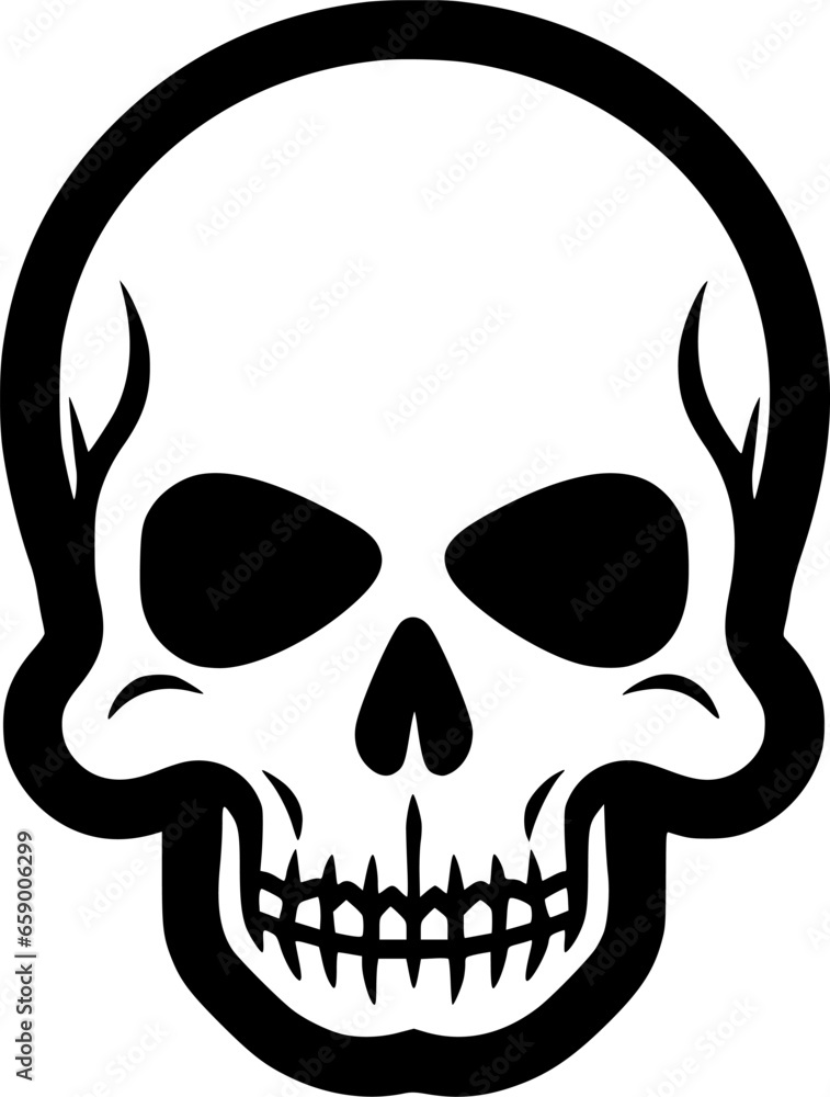 Skull | Minimalist and Simple Silhouette - Vector illustration Skull | Minimalist and Simple Silhouette - Vector illustration