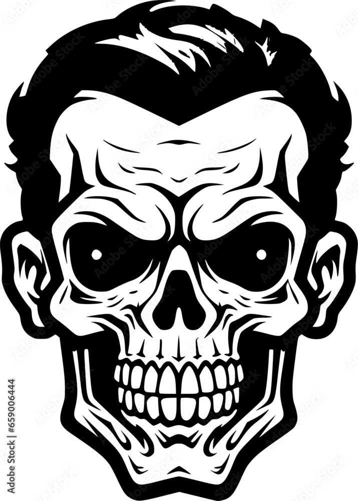 Skull - Minimalist and Flat Logo - Vector illustration Skull - Minimalist and Flat Logo - Vector illustration
