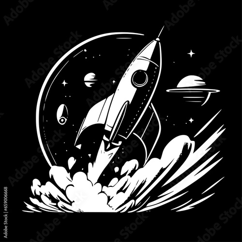 Space - High Quality Vector Logo - Vector illustration ideal for T-shirt graphic