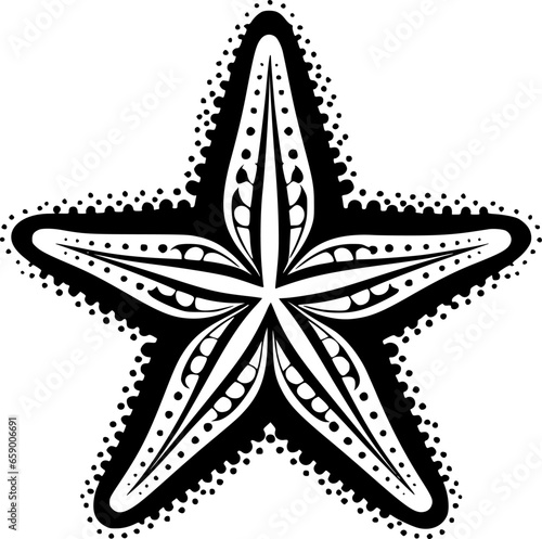 Starfish - High Quality Vector Logo - Vector illustration ideal for T-shirt graphic