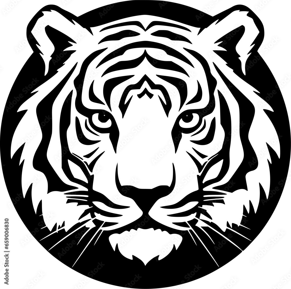 Tiger - High Quality Vector Logo - Vector illustration ideal for T-shirt graphic