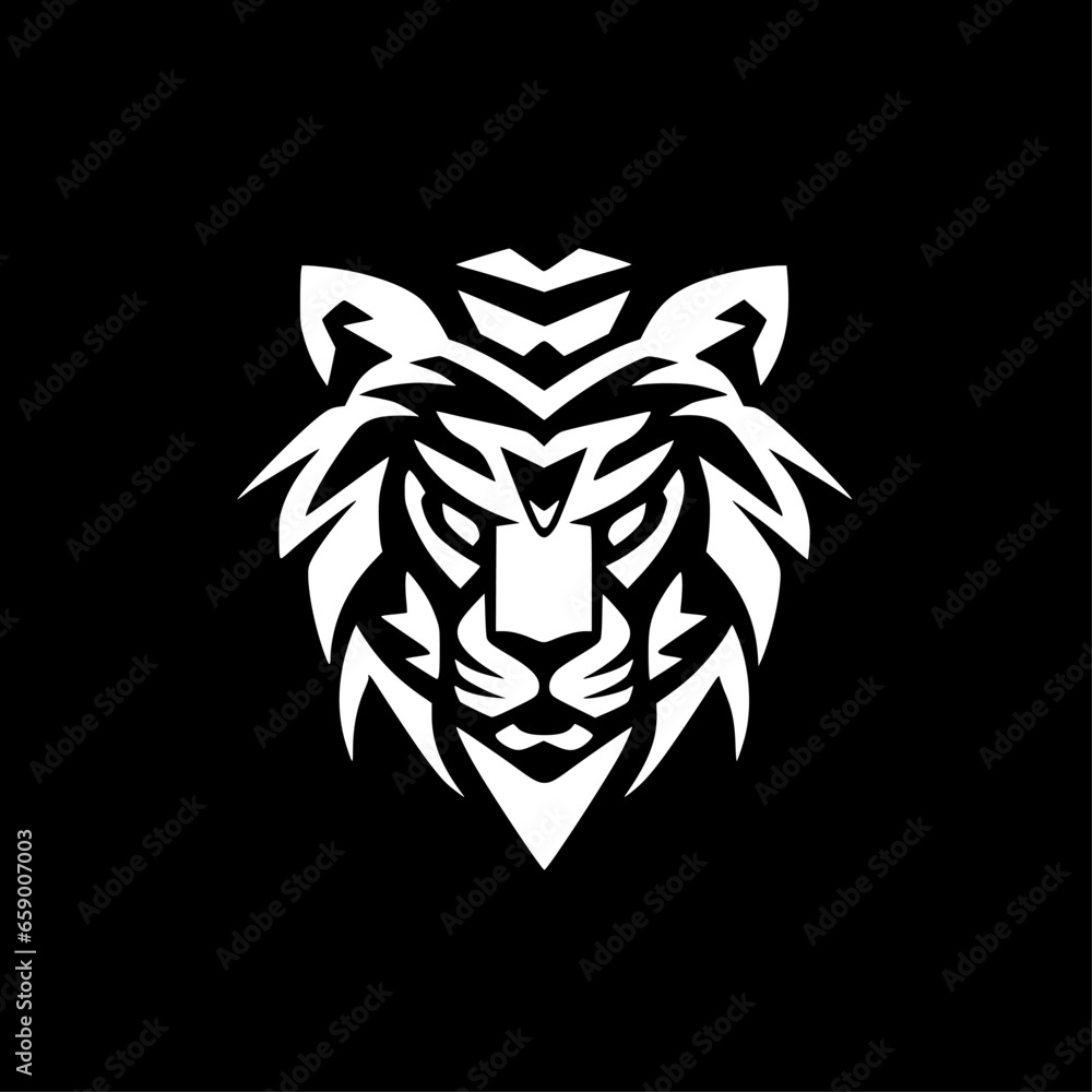 Fototapeta premium Tiger - Minimalist and Flat Logo - Vector illustration