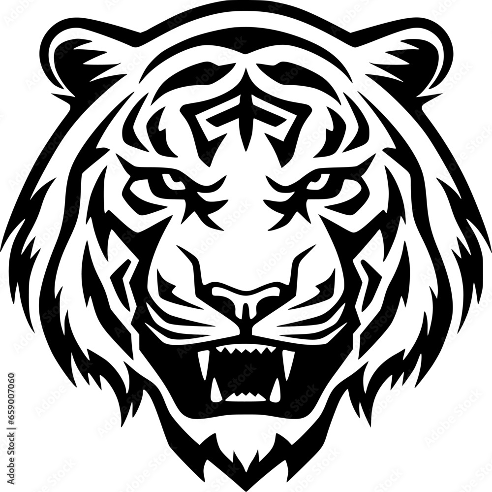 Tiger - Minimalist and Flat Logo - Vector illustration Tiger - Minimalist and Flat Logo - Vector illustration