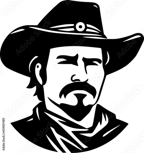 Western | Minimalist and Simple Silhouette - Vector illustration