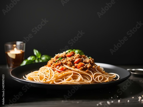 delicious spaghetti on a plate