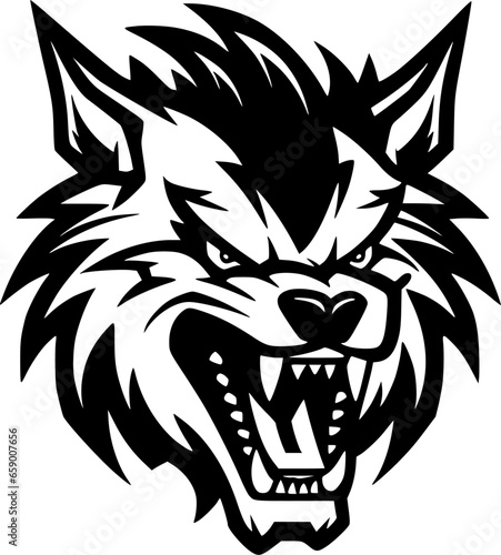 Wolf | Minimalist and Simple Silhouette - Vector illustration