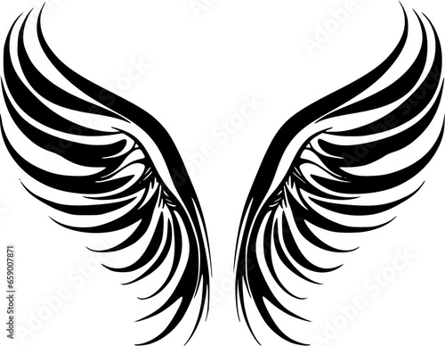 Angel Wings - High Quality Vector Logo - Vector illustration ideal for T-shirt graphic