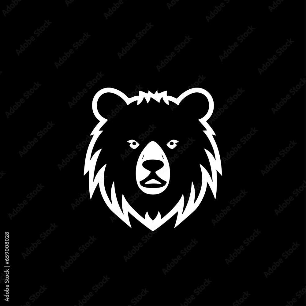 Bear - Minimalist and Flat Logo - Vector illustration Bear - Minimalist and Flat Logo - Vector illustration